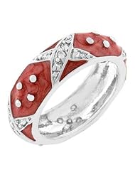 Marbled Pink Enamel Ring