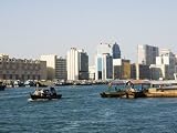 dubai creek Boat Traffic on the Creek, Dubai, United Arab Emirates, Middle East Photographic Poster Print by Amanda Hall, 9x12