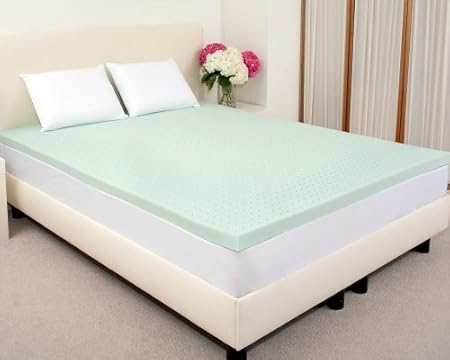 Sleep Studio 2-Inch ViscO2 Green Tea Memory Foam Mattress Topper Sleep Studio 2-Inch ViscO2 Green Tea Memory Foam Mattress Topper
