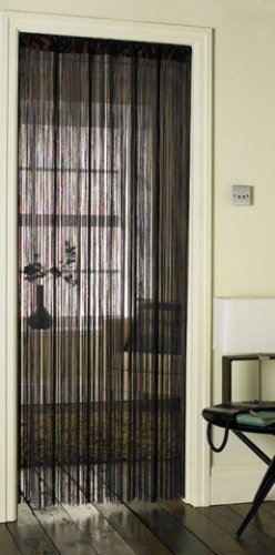 Spaghetti String Door Curtain in Chocolate Brown