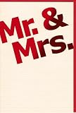 Hochzeitskarte englisch: Mr. & Mrs.