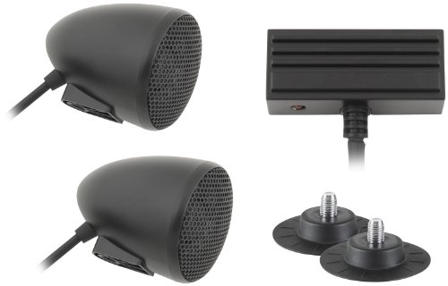 Cycle Sounds Sport Bike Audio System with 2in Bullet Speakers Black 1102-0621