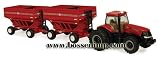 Learning Curve Brands 1:64 Case IH Magnum Tractor with Wagons