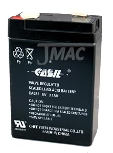 Honeywell Casil Genuine CA631 6V 3.1Ah SLA Battery for 7845GSM-K14139