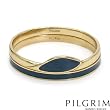 PILGRIM SKANDERBORG, DENMARK Pleasant Bracelet Beautifully Designed in Yellow Base metal and Blue Enamel. Total item weight 55.6g Length 8in