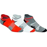 ASICS Quick Lyte Cushion Single Tab Socks - Shocking Orange Assorted ZK2241 (3-Pack)