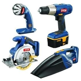 Ryobi ZRP809 ONE Plus 18V Cordless 4-Piece Combo Kit by Ryobi