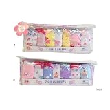Sous-vêtements pour fille - culottes à motif en 100% coton, dans emballage-cadeau (lot de 7)