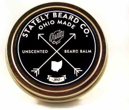 Stately Beard Co. - Unsented Beard Balm - All Natural and Organic, 2oz