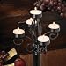 Scroll Wine Bottle Candelabra - Includes 5 Tealights