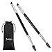 Pack of 2 Double Ended Brow Brush - Duo Eyebrow Brush - Quality Angled Eye Brow Brush and Spoolie Brush
