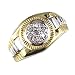 Mens 14K Two Tone Diamond Pinky Ring Size 8 Mens 14K Two Tone Diamond Pinky Ring Size 8