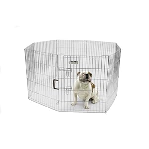 Precision Pet Silver Exercise Pen with Door 30in Precision Pet Silver Exercise Pen with Door 30in