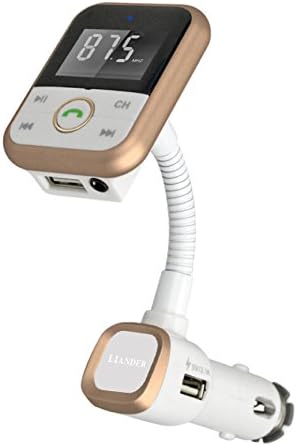 LIANDER FM Transmitter Bluetooth car stereo - Handsfree, Wireless Modulator, dual usb, adio Adapter, Remote Control Car Kit with Hands Free Calling for iPhone, Android Smart Cell phone, MP3 Players