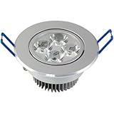Lemonbest&reg; Dimmable 4X1W 110V Led Downlight Recessed Ceiling Lighting Fixture, Warm White, 50W Halogen replacement