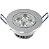 Lemonbest&reg; Dimmable 4X1W 110V Led Downlight Recessed Ceiling Lighting Fixture, Warm White, 50W Halogen replacement
