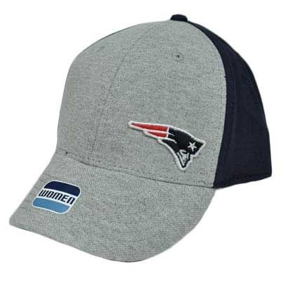NFL New England Patriots Gray Navy Blue Jersey Cotton Womens Ladies Girl Cap Hat