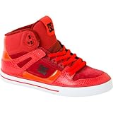 DC Spartan Hi WC Skate Shoe - Men's White/Grey/Red, 10.0