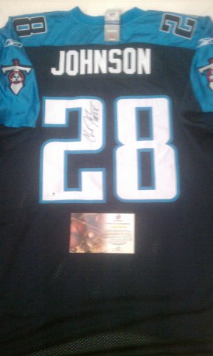 Chris Johnson Signed Authentic Tennessee Titans Jersey