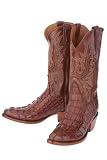 Lucchese Classics Crocodile Cowboy Boots 0/4 Mens - Cigar