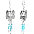 Handcrafted Native American Wolf Belly Ring MADE WITH SWAROVSKI ELEMENTS