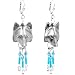 See larger Handcrafted Native American Wolf Belly Ring Made With Swarovski Elements