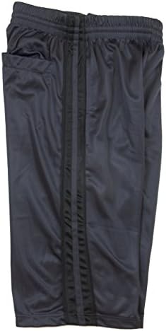 Santa Fe Polo Lined Athletic Performance Shorts (S, Gray)