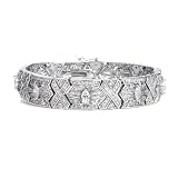 Mariell ~ Vintage Deco Cubic Zirconia Wholesale Bridal Bracelet