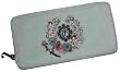 Juicy Couture Zip Around Wallet Velour Soft Green