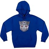 Transformers Movie Autobot Logo with Glowing Eyes Hooded Pullover Sweatshirt