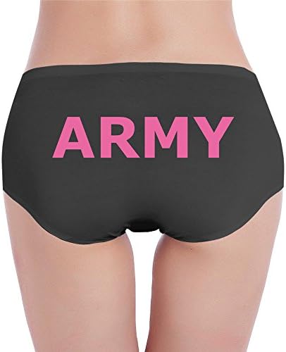 US Army With Pink Letters Sexy Hot Thongs Lingerie For Womens Black