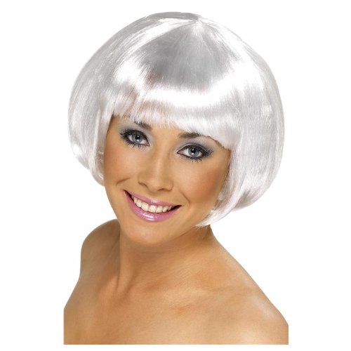 Imagen 2 de Peluca corta blanca para mujer
