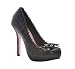 Schwarze Glitzerschuhe für Damen