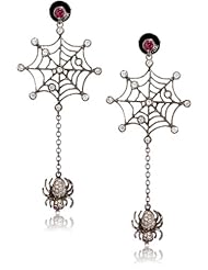 Borgioni Spider and Web Dangle Earrings