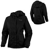 Columbia Women's Arcadia Rain Jacket, Black, Medium