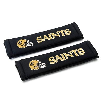 NFL Team New Orleans Saints Seat Belt Shoulder Pads, Pair