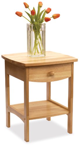 Winsome Beechwood Curved End Table / Night Stand
