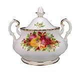 Royal Albert Old Country Roses Holiday 11-ounce Covered Sugar Bowl