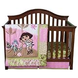Trend Lab Nickelodeon 5 Piece Crib to Toddler Bedding Set, Dora the Explorer Exploring the Wild