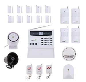 Fortress S02-F Wireless Home Security Alarm System Kit with Auto Dial, Outdoor Siren and Smoke Detector & Glass Breakage Sensor