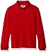 Nautica Big Boys' Uniform Long Sleeve Pique Polo, Red, Medium/10/12