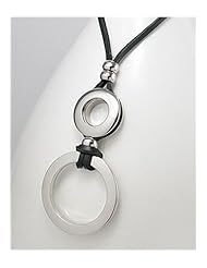 Leather Necklace In White Base