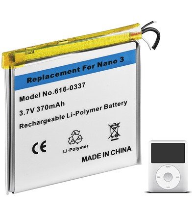 Goobay 49789 Ersatzakku f&uuml;r Apple iPod nano 3G (370mAh) Preisvergleich