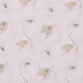 Classic Pooh Crib Fitted Sheet- Girl
