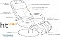 HT Massage Chair HT-5040 Massage Chair, Espresso