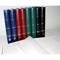 60 Seiten Leuchtturm Einsteckbuch Briefmarkenalbum schwarz