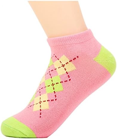 New Cotton Rhombus Fashion Socks (6 Pairs)