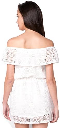 Twenteen Women's Rihiveli Off-Shoulder Dress Large White