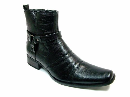 Mens D-700 Ankle High Riding / Biker Style Casual Fashion Boots Available in 3 Colors