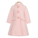 Rothschild Girls Wool Hooded Rose Coat